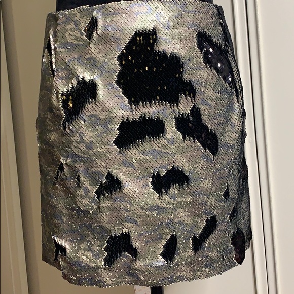 Free People Sequin Mini Skirt - Picture 8 of 9